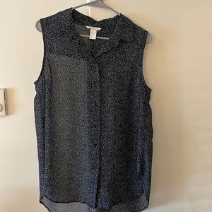 Sheer H&M Sleeveless Blouse